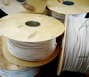 6mm Unbleached pure 100% Cotton sheathed cord 500m reel